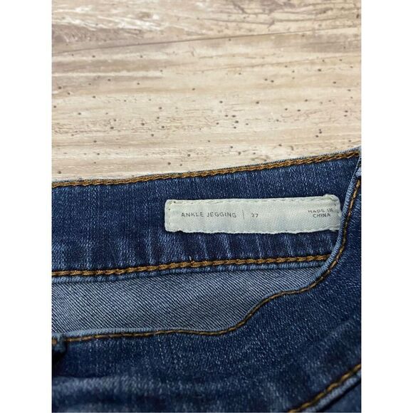 Pacsun Ankle Jegging Jean Distressed Raw Hem Cropped Stretch Women’s Sz 27 Waist - Picture 4 of 7
